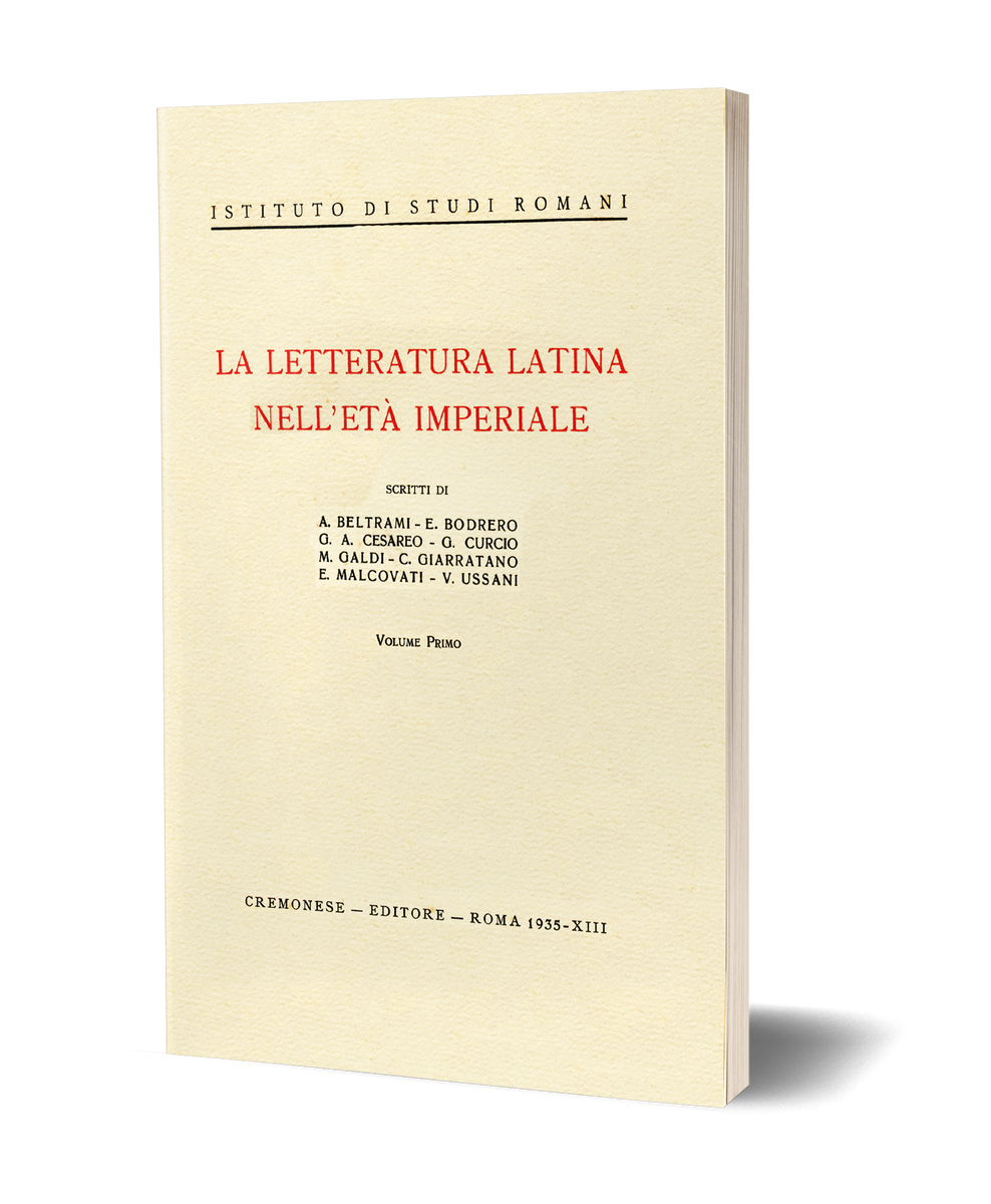 La letteratura latina nell'età imperiale, Vol. I – Edizioni Quasar