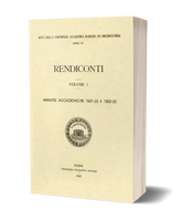 Rendiconti, Vol. I. Annate accademiche 1921-1922 e 1922-1923