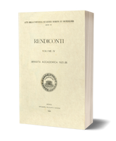 Rendiconti, Vol. IV. Annata Accademica 1925-1926