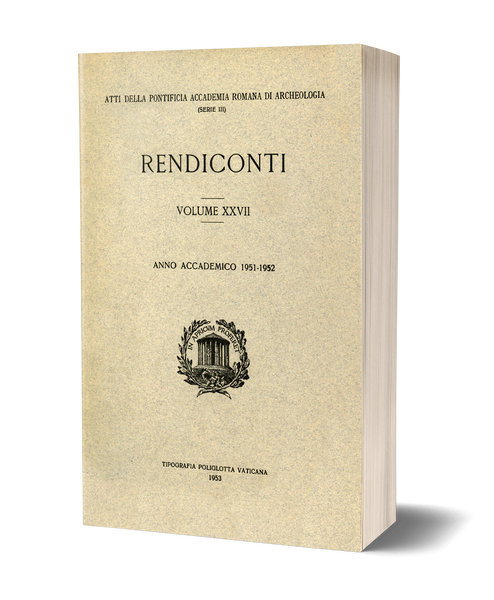 Rendiconti, Vol. XXVII. Anni Accademici 1951-1952, 1952-1953, 1953-1954