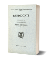 Rendiconti, Supplemento al vol. XXXVIII. Indice dei Rendiconti e delle Memorie dal 1938 al 1966