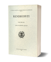 Rendiconti, Vol. LXI. Anno Accademico 1988-1989