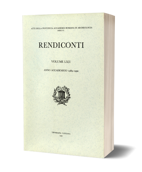 Rendiconti, Vol. LXII. Anno Accademico 1989-1990